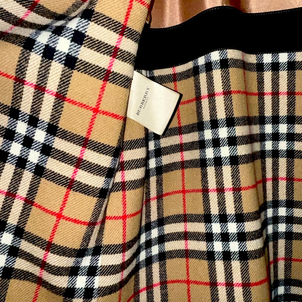 BURBERRY CHOCOLATE BROWN WOOL COAT  XL ZIPOUT LINING EXCELLENT &  GARMENT BAG - Picture 10 of 17
